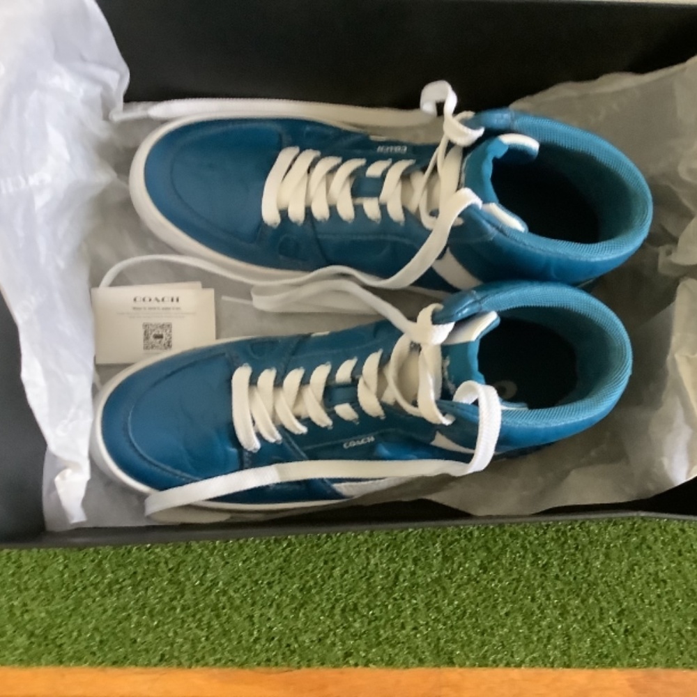 Coach high top sneakers Size: 7 “blue jay” - Picture 10 of 10